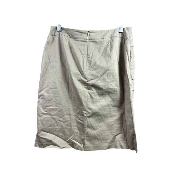 Larry Levine Stretch Women's Tan Skirt - Picture 2 of 5